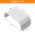 Downspout Adapter Gutter Pipe Clip Hidden Bracket Set of 2, 3x4, White