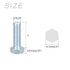 Hex Bolts (5/16-24x1") 10Pcs, Fully Threaded Carbon Steel Zinc Plated UNF Fine Thread Screw Bolt for Furniture Repair,