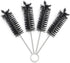 6 Piece 65mm Mini Short Soft Nylon Brush Cleaner for Glass Tube Cleaning Tools