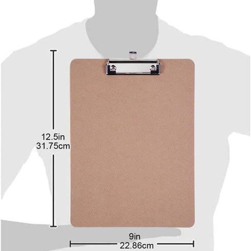 EZZGOL Clipboards Bulk, 36 Pack Letter Size Wood Clipboards with Low Profile Clip for School Classroom Home