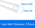 Quickun Pure Silicone Tubing, 7mm ID x 10mm OD High Temp Food Grade Tube for Home Brewing, 3.28 Ft