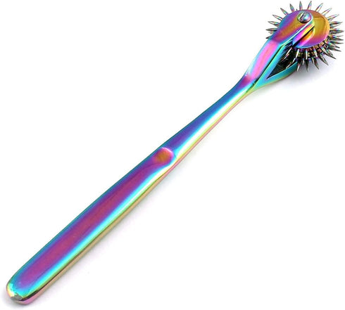 Goldenhandcrafts Wartenberg Neuro Pinwheel Stainless Steel 3 Head Diagnostic Instrument, 6.6 In, Multi Color