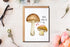 PTTShop You Are Magic To Me Mushroom Card - Lovely Mushroom Anniversary Card - Magic Mushroom Pun Card - Lovely Sweet