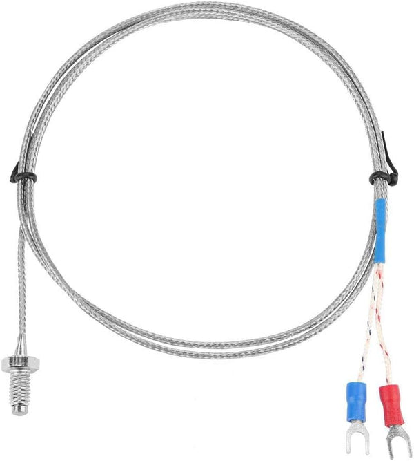 K Type Thermocouple M6 Screw Fine Thread Temperature Sensor Wire 0-400? 1M/2M/3M/4M/5M (3m)