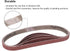 1/2 inch x 18 inch Sanding Belts - 20 Pack Fine Grits for Woodworking, Metal Polishing