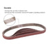 1/2 Inch x 18 Inch Sanding Belts, 20 Pack with 4 Each of 60/80/120/180/240 Grits for Woodworking, Metal Polishing