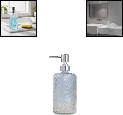 Syyavrrta Refillable Glass Hand Sanitizer Bottle for Travel Home and Hotel Use