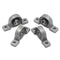 4PCs KP08 ID8mm Mounted Flange Pillow Block Bearings, Zinc Aluminum Alloy Support for 8mm Shaft