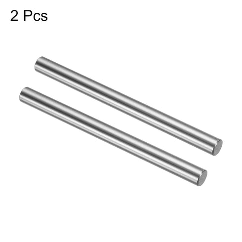 uxcell 2 Pcs Linear Motion Rod Shaft Guide 8mm x 100mm, Case Hardened Steel Chrome Plated