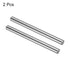 uxcell 2 Pcs Linear Motion Rod Shaft Guide 8mm x 100mm, Case Hardened Steel Chrome Plated