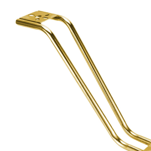 Fhtdhm Salon Chair Foot Pedal Salon Chair Footrest Heavy Duty Equipment Stainless Steel, Gold