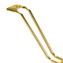 Fhtdhm Salon Chair Foot Pedal Salon Chair Footrest Heavy Duty Equipment Stainless Steel, Gold