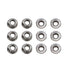M10x1.5mm DIN6923 Serrated Flange Nuts 12 Pack 304 Stainless Steel Hex Lock Nuts for Industrial Construction