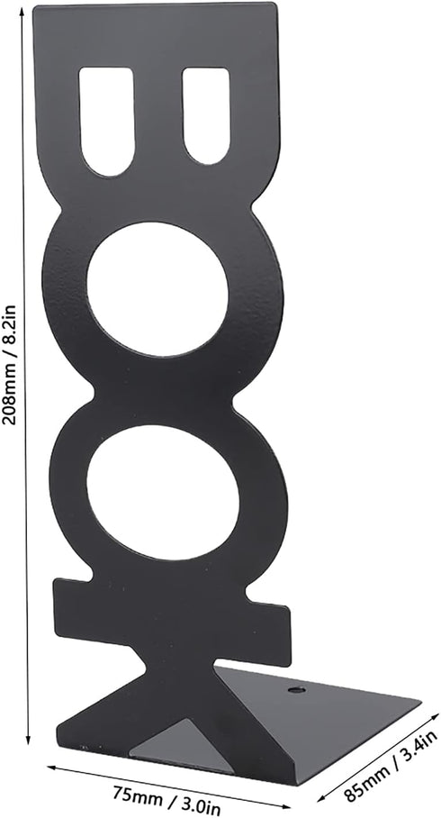 MUNEFE 1Pair Decor(208mm) Bookend, Book Characters Shape Book Stand, Metal Bookend Oranizers for Home Table Maazines