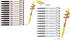Xeno Slim Ball Point Pens - Baby Mikey Black Color 0.38 mm (Pack of 12) With twistable pencil by Xeno