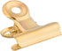 JAM PAPER Metal Bulldog Clips, Small, 22mm, Gold, 25/Pack
