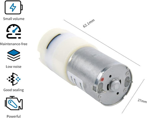 Micro Vacuum Pump, 12V Air-Liquid Diaphragm Pump, Kamoer EDLP600 Mini Water Pump with High Flow Rate