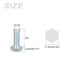 Hex Bolts (1/4-20x3/4") 100Pcs, Carbon Steel Zinc Plated Fully Threaded Hex Head Screw Bolt for Furniture Repair