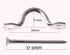 PENTA ANGEL 10PCS M4 1/4" 316 Stainless Steel Pad Eye Deck Loops with 20PCS 3.5mm Wood Screws (M4-10PCS)