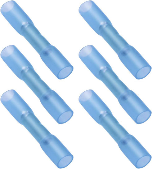 Mini Skater 50 Pcs Heat Shrink Wire Connector Kits, Insulated Waterproof Electrical Accessories, Blue