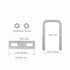 4 Sets 304 Stainless Steel Square U-Bolts, 0.98"(25mm) Inner Width, 2.95"(75mm) Length with Nuts, Accessories