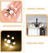 Angoily Miniature Chandelier for Dollhouse Tiny House Ceiling Light Pendant Metal Mini Ceiling Lamp for Sandbox Model