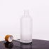 4 Pack Frosted Glass Dropper Bottles, 100ml/3.4oz Essential Oil Bottles with Eye Dropper and Bamboo Lids