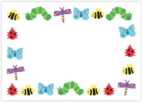 Hygloss Products Bugs Self Adhesive Kids Name Tags, 3.5 x 2.5 Inch, 36 Pack