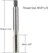 Metric Machine Thread Tap for Threading Machine Electric Drill DIY Metric Taps H2 HSS Straight Flutes Screw Tapping Threading Machinist Repair DIY Tool Thread Plug Tap M10 x 1.25mm 2pcs