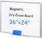 DEVELOP Magnetic White Board – 24 x 36 Inch Dry Erase Board with Aluminum Frame for Home, Office, School
