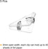 PATIKIL 5Pcs Multifunctional Document Clip, Triangular Clips for Books Pages, Transparent White