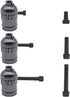 Fukaisu 60pcs E26 3 Lamp Turn Knob On/Off Replacement, Assorted Sizes Light Lamp Socket Switch Twist Knobs Socket Knobs