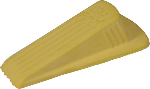 MASTER MANUFACTURING Big Foot ColorStop Heavy Duty Non-Slip Rubber Doorstop Wedge, Yellow, Made in the USA