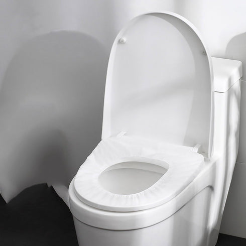 Generic 6 PCS Disposable Portable Toilet Seat Mats Non Woven Toilet Seat Cover for Travel and Hotel