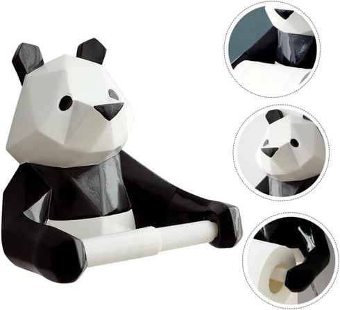 Panda Design Wall Mount Paper Towel Holder - Easy Installation for Kitchen & Bathroom