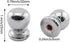 2-pack 6 Inch Lamp Shade Harp Holder Horn Frame Bracket with Light Base and Ball Finial DIY Lighting Replacement