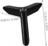 4Pcs NUOBESTY Heavy Duty Metal Furniture Legs with Anti-Slip Rubber Pads Black Airplane Style Cabinet Sofa Bench Feet