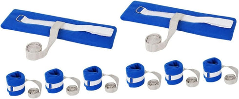 FRCOLOR 8pcs Adjustable Wrist and Ankle Straps for Patient for Rails Medical