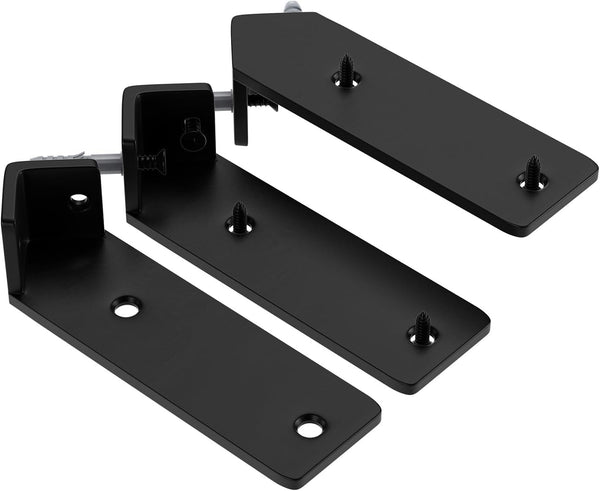 ISOKER Corner Shelf Bracket, 7 inch 3-Pack 1/5 Thick Carbon Steel Hidden Shelf