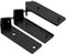 ISOKER Corner Shelf Bracket, 7 inch 3-Pack 1/5 Thick Carbon Steel Hidden Shelf