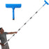 Woxnoc Ceiling Paint Roller No Drip Kit,9FT Extension Pole Included 10 Inch Ceiling
