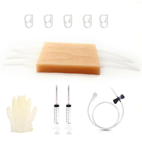 ARCHYSAMOS 4 Venipuncture IV PadInjection PadSilicone IV Practice Pad with Veins Imbedded-Phlebotomy Practice-Blood
