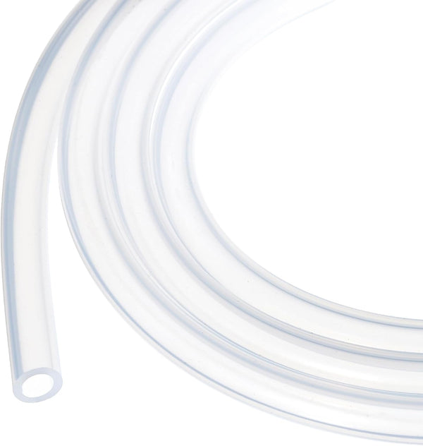 20ft 3/16" ID x 5/16" OD Silicone Tubing Clear Industrial Plastic Tubing for Pump Siphoning, Draining, Brewing