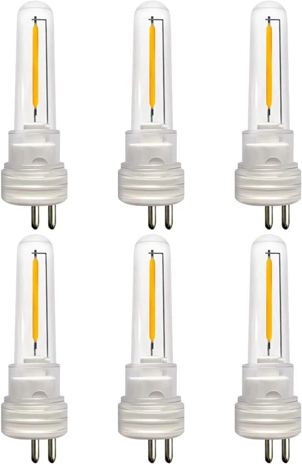 KJDTINGSD 6 Pcs S14 Bulbs for Outdoor String Lights 1.5 W LED String