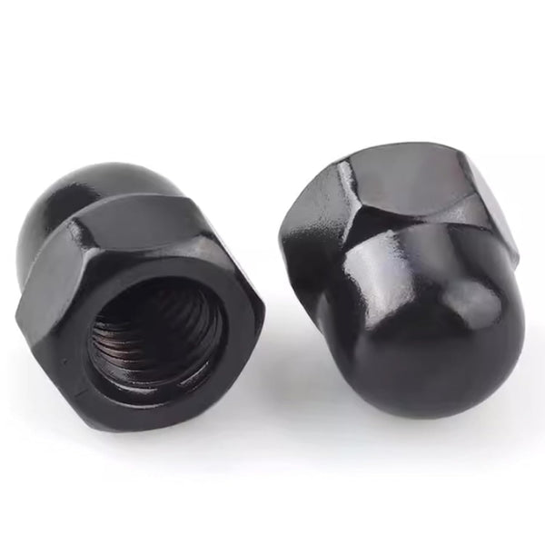 sotoolstop 5/16-18" Black Acorn Cap Nuts, Acorn Nut Stainless Steel 18-8(304), 10Pcs-Pack