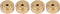 Aluminum Alloy Anti Vibration Amplifier Feet, 4PCS Shock Absorber Pads for Speakers (20 * 8mm, Gold)