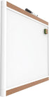 U Brands PinIt Combination Dry Erase Board with White Frame, Office Supplies, Includes Marker and Magnet, 16” x 20” by U Brands