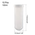 uxcell 10 Pcs 100ml Plastic Centrifuge Tubes, Graduated Micro Centrifuge Tube with Screw-on Cap, Clear Storage Container