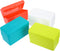 Tofficu 4pcs Index Card File Box: Plastic Organizer for Recipes and Notecards, 3x5 Desktop