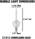 Novelty Lights 3 Light Traditional Christmas Bubble Light Replacement Pack, Blue, 3 Pack